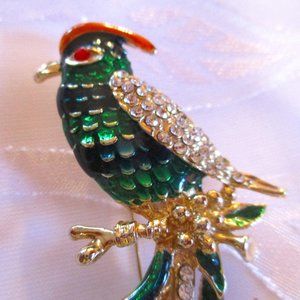 PEACOCK BROOCH